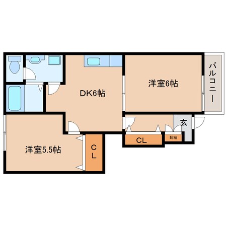 生駒駅 バス8分  北条下車：停歩3分 1階の物件間取画像